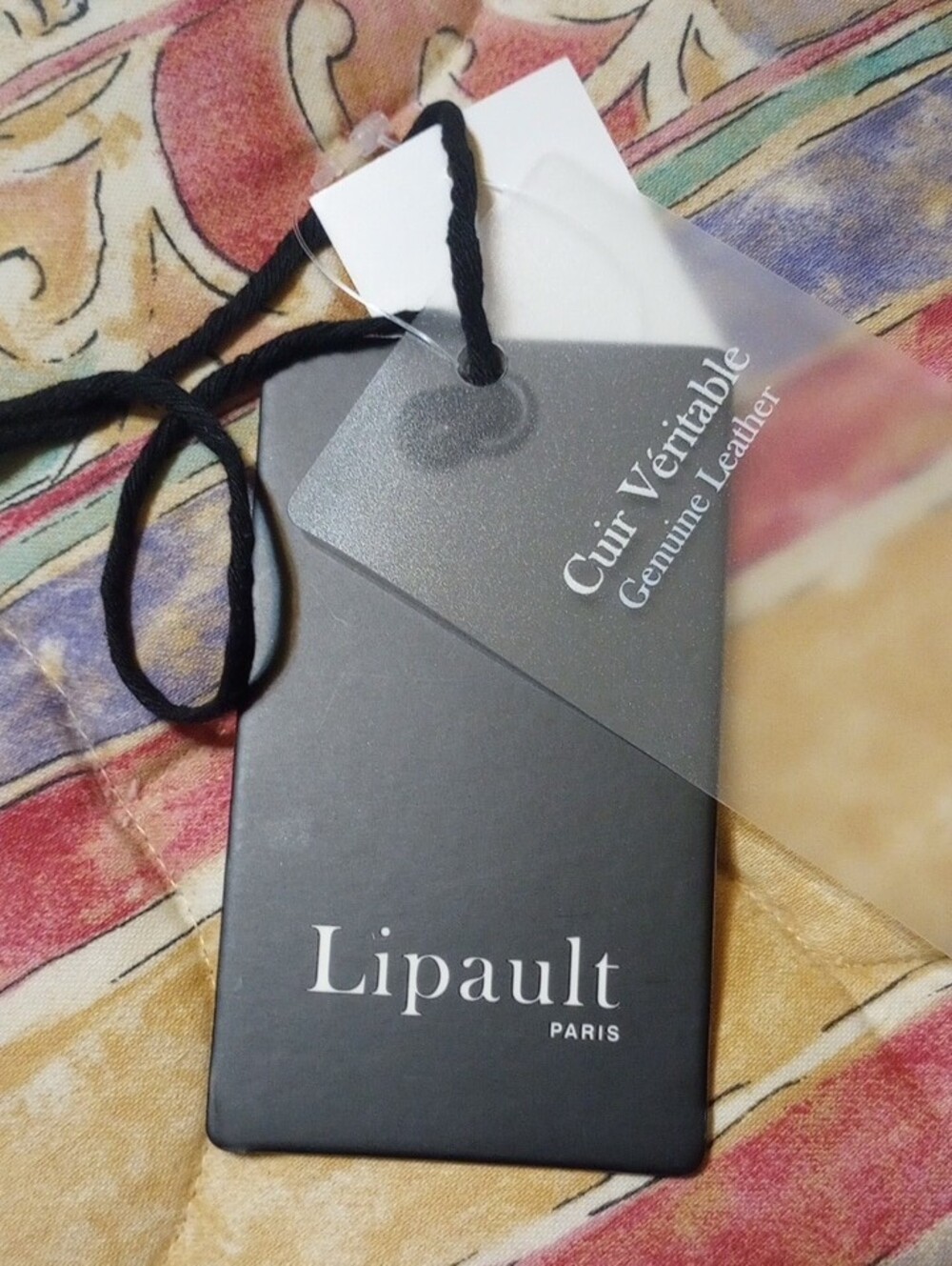 Lipault Paris Mustard Leather Flap Wallet - Picture 8 of 10